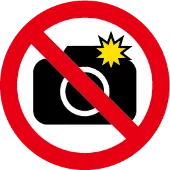 フラッシュ撮影禁止